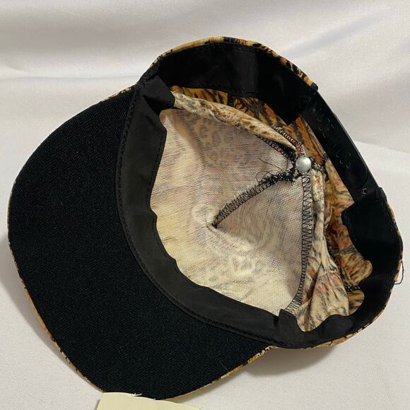 Cincinnati Zoo Snapback Hat Leopard Print Vintage 90s Adjustable USA Made - Picture 6 of 7